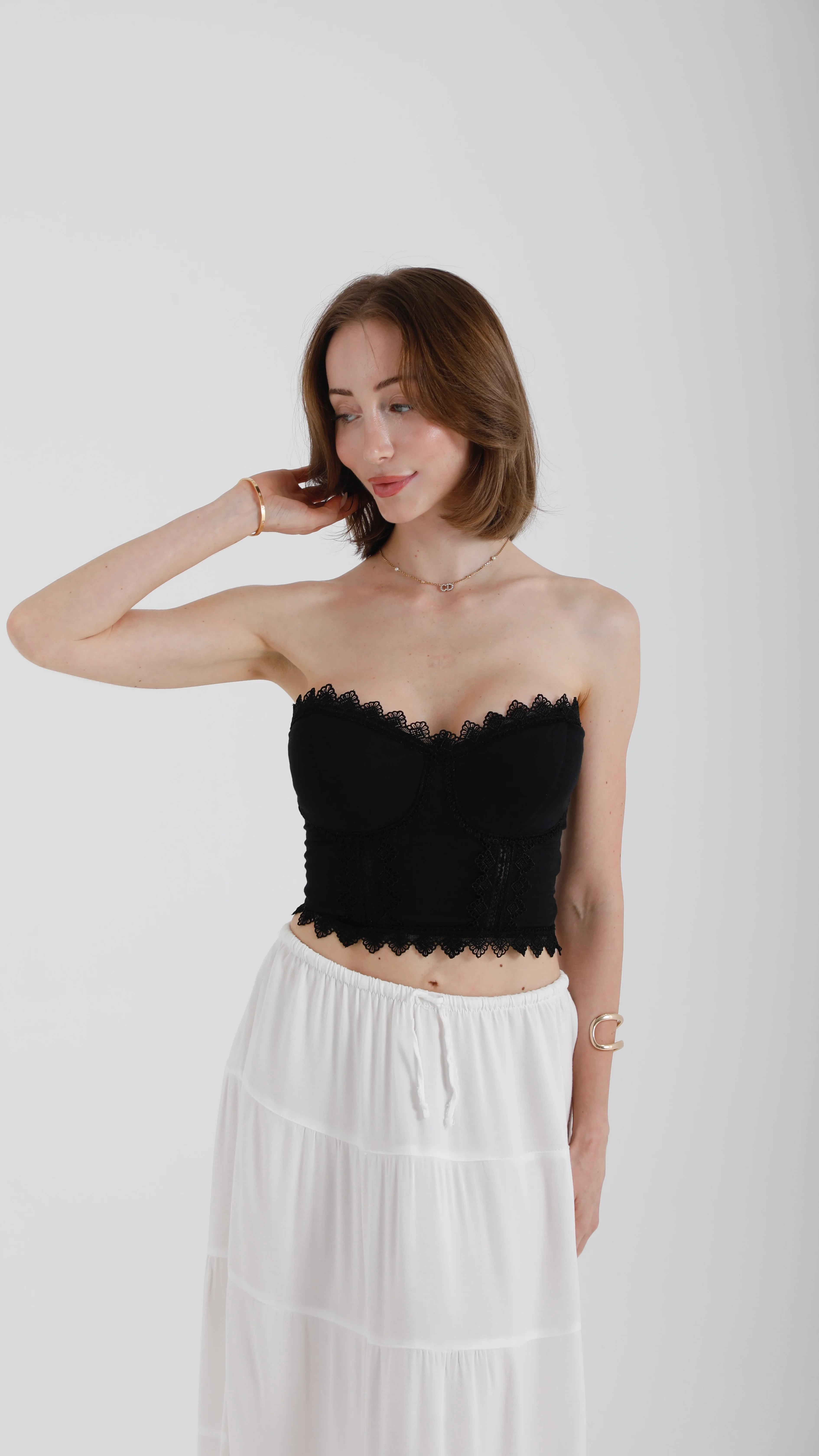 Kiya Corset Top – Midnight Black - Image 3