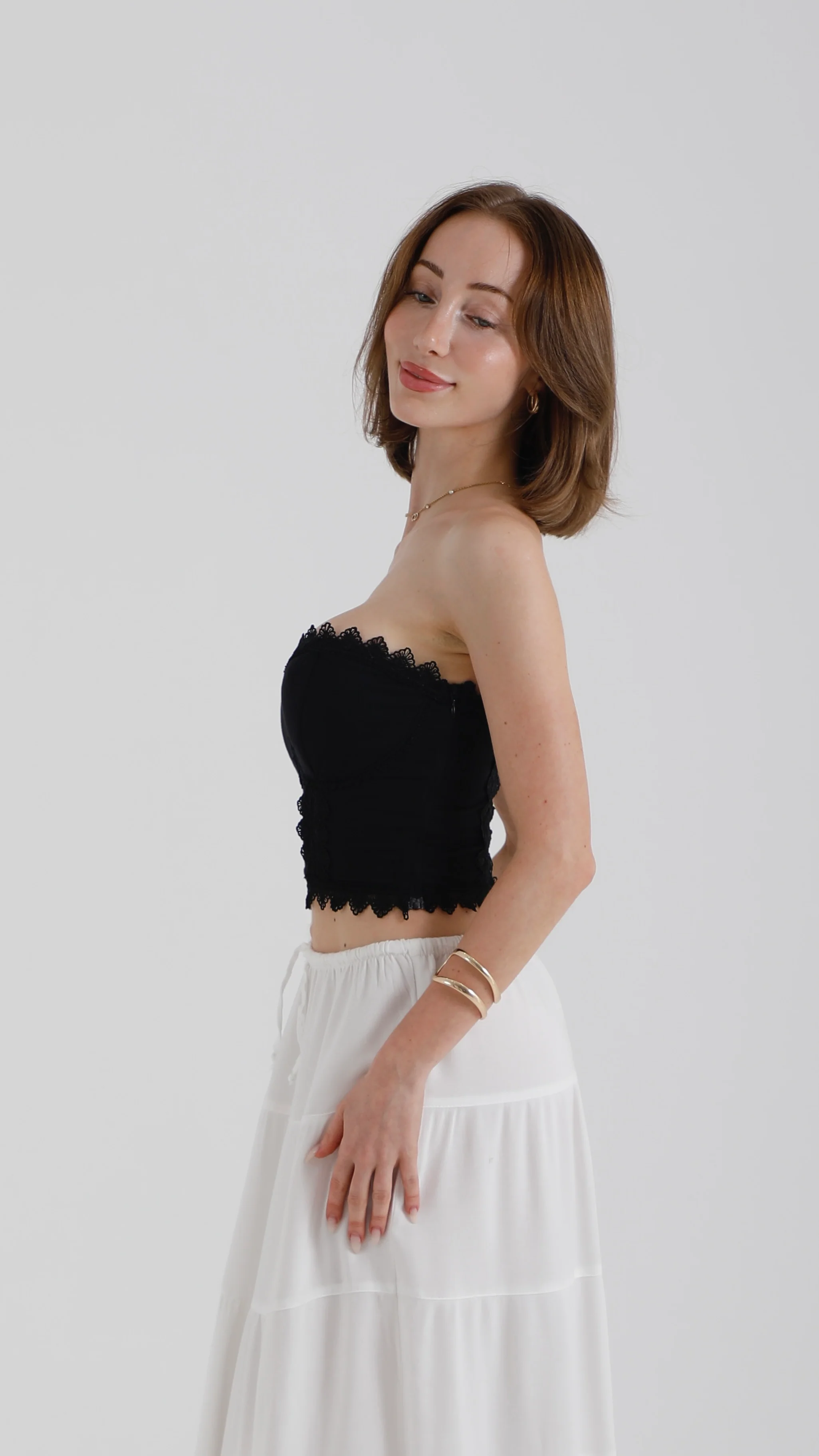 Kiya Corset Top – Midnight Black - Image 4