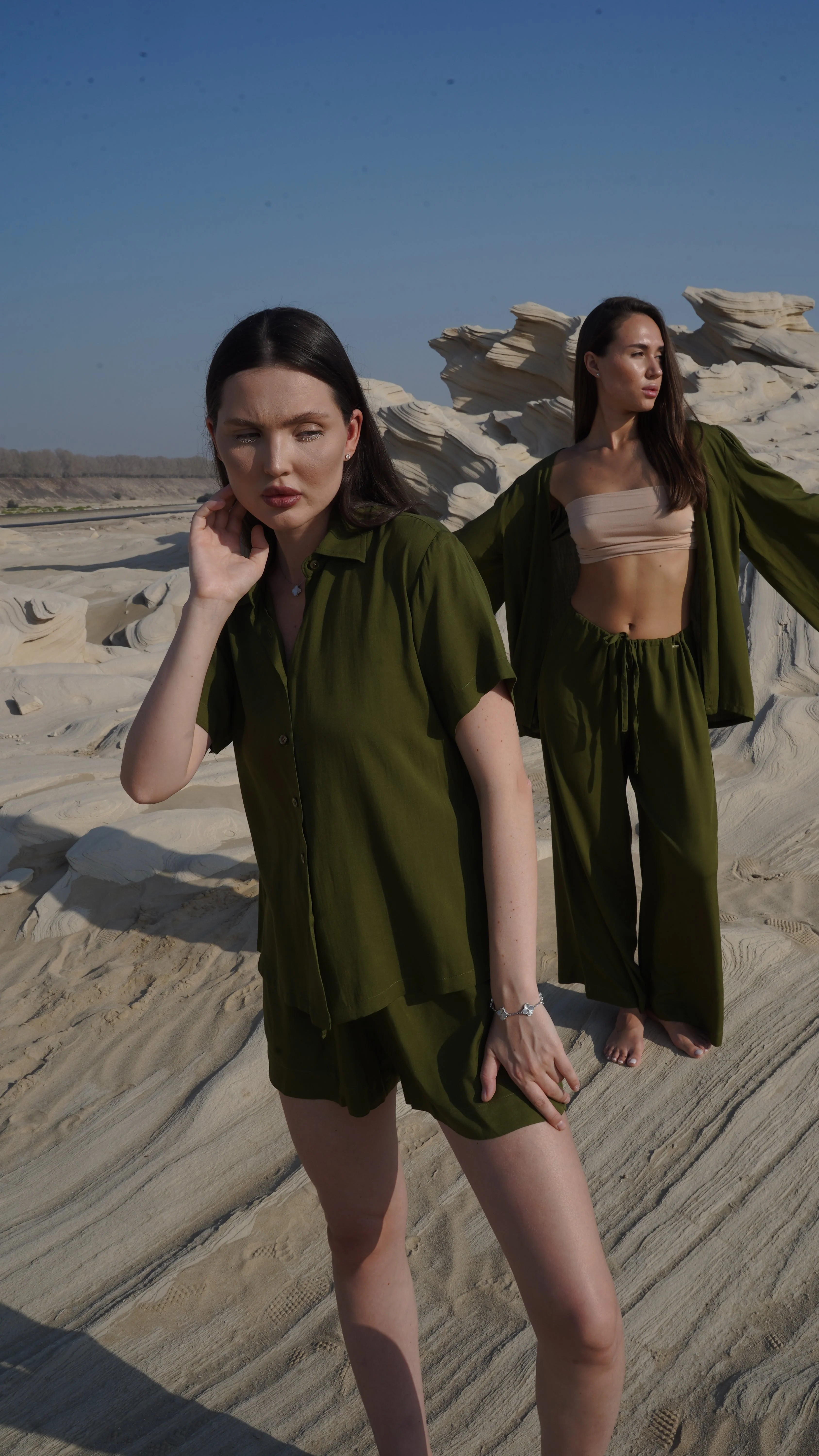 Relaxed Shorts – Forest Green - Image 3