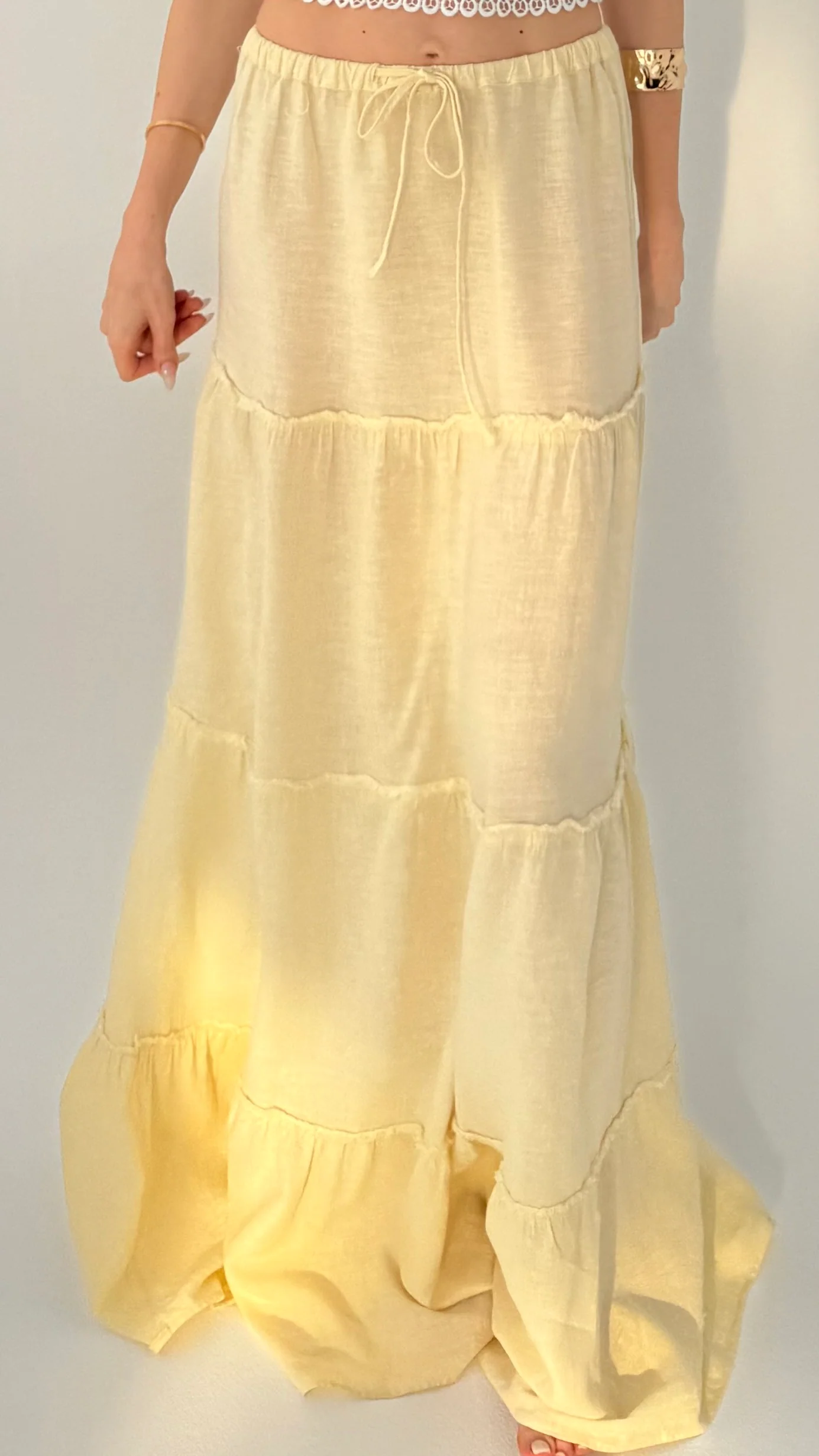 Riley Maxi Skirt – Buttermilk Yellow - Image 4