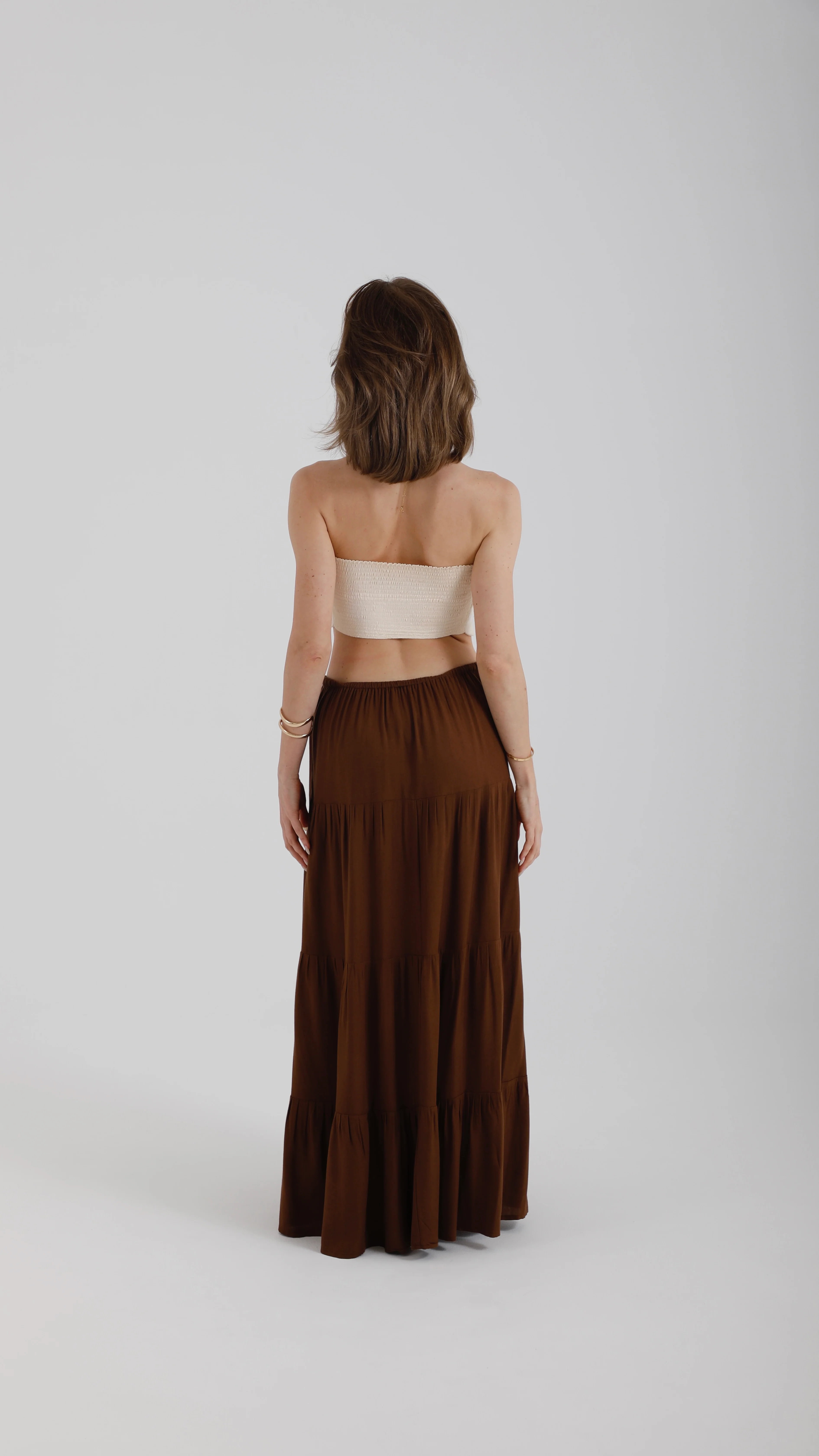Riley Maxi Skirt – Chocolate - Image 3