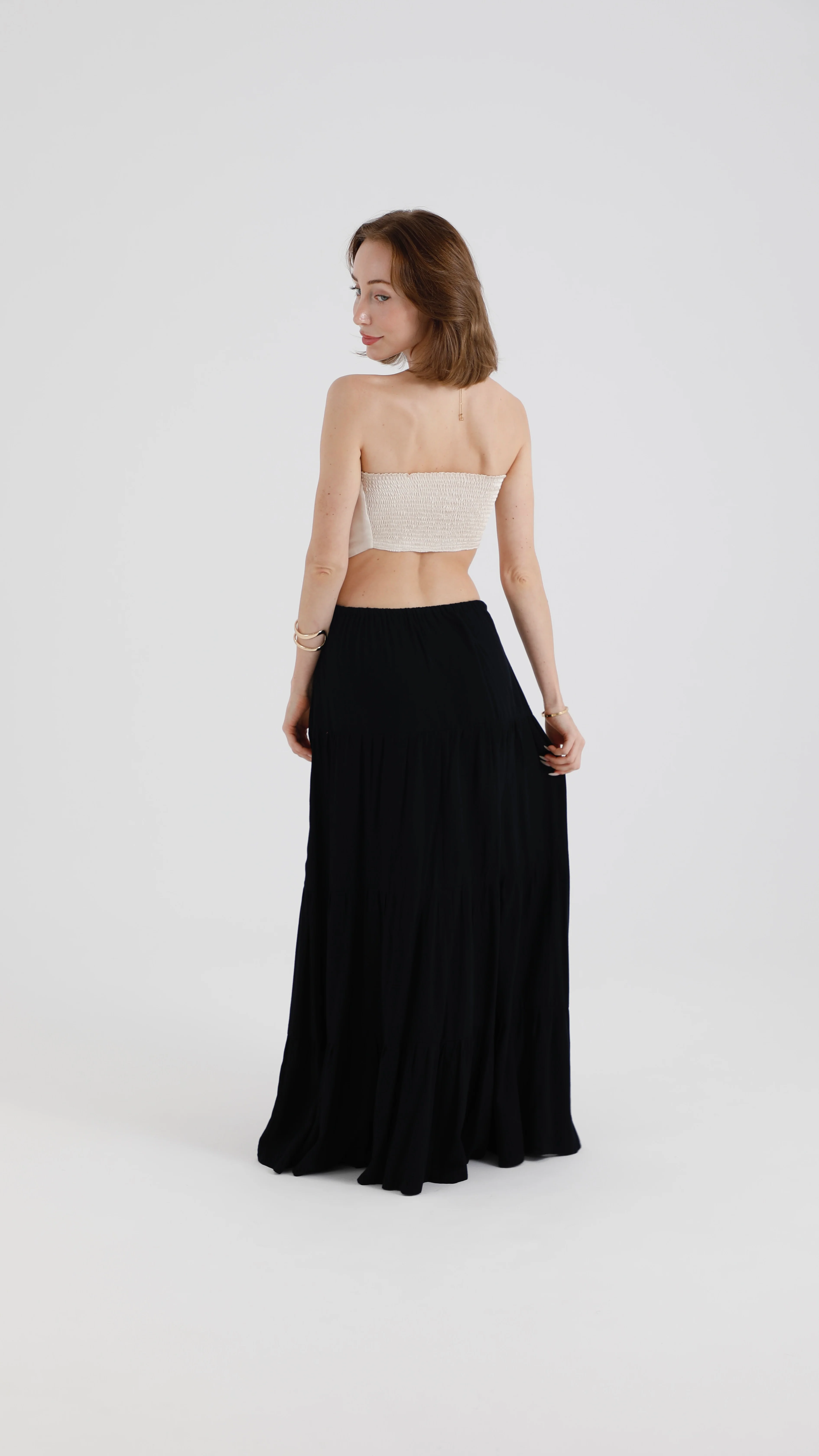 Riley Maxi Skirt – Midnight Black - Image 3