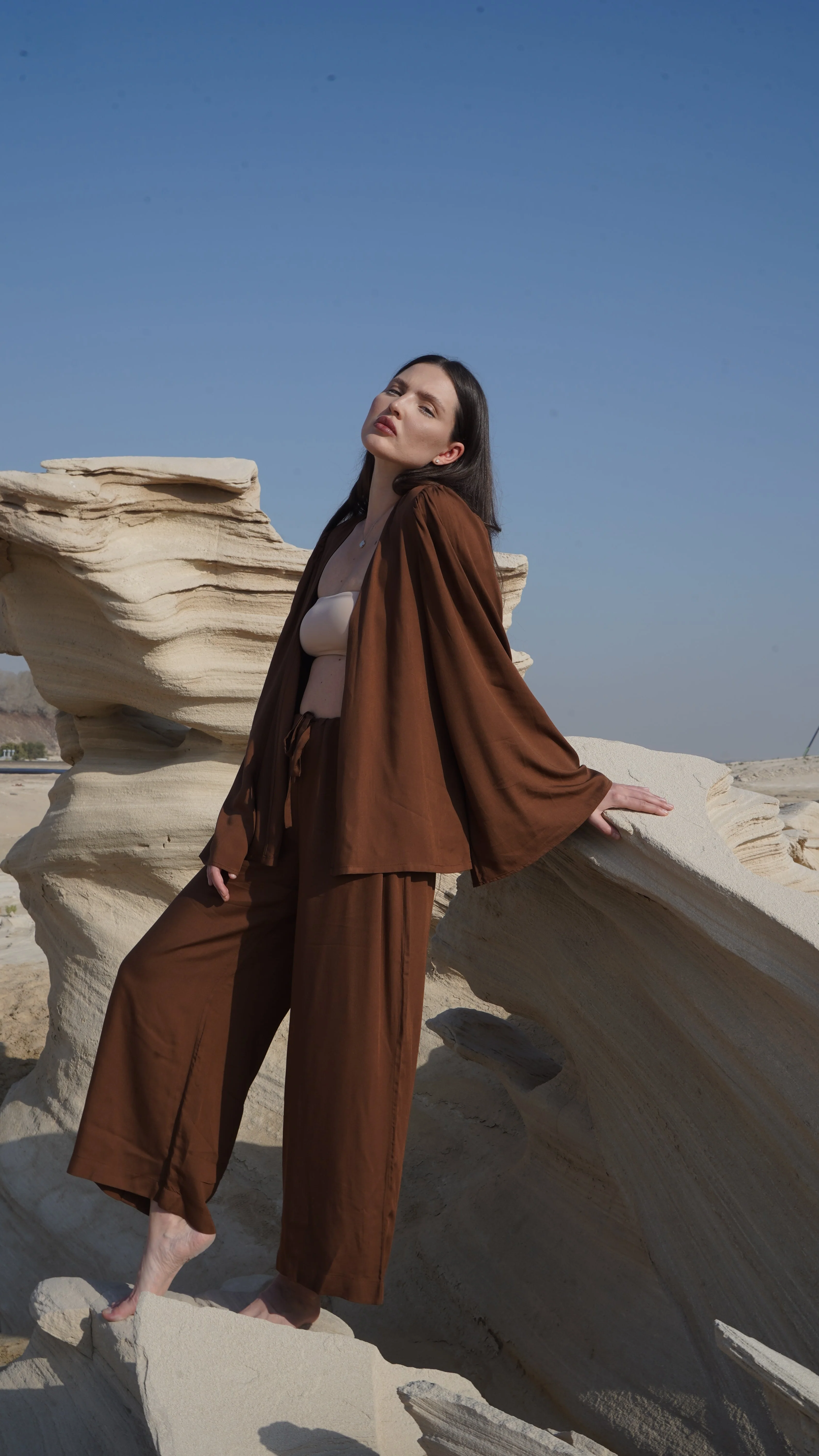 Short Kimono – Chocolate - Image 3