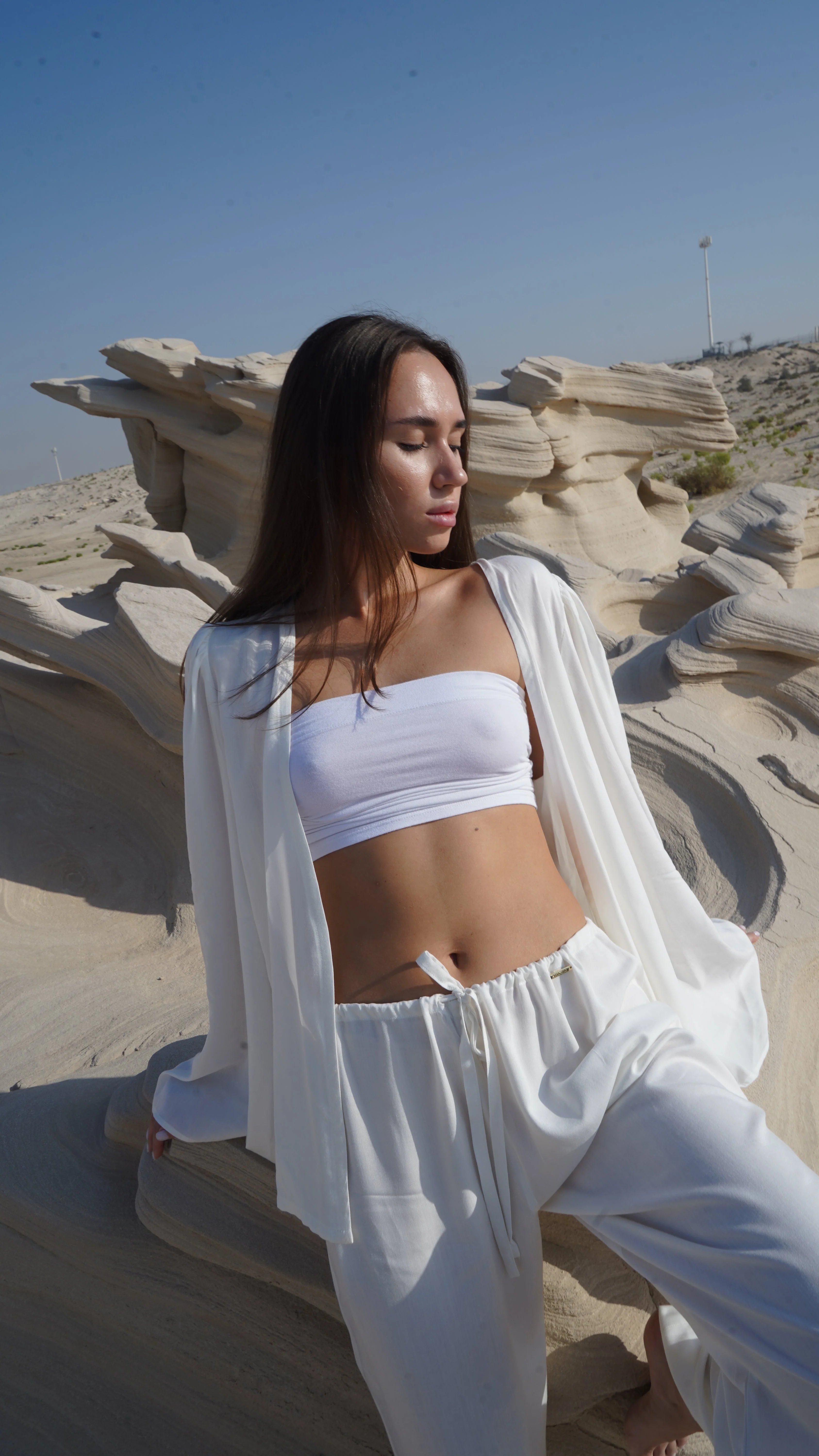 Short Kimono – Ecru White - Image 3