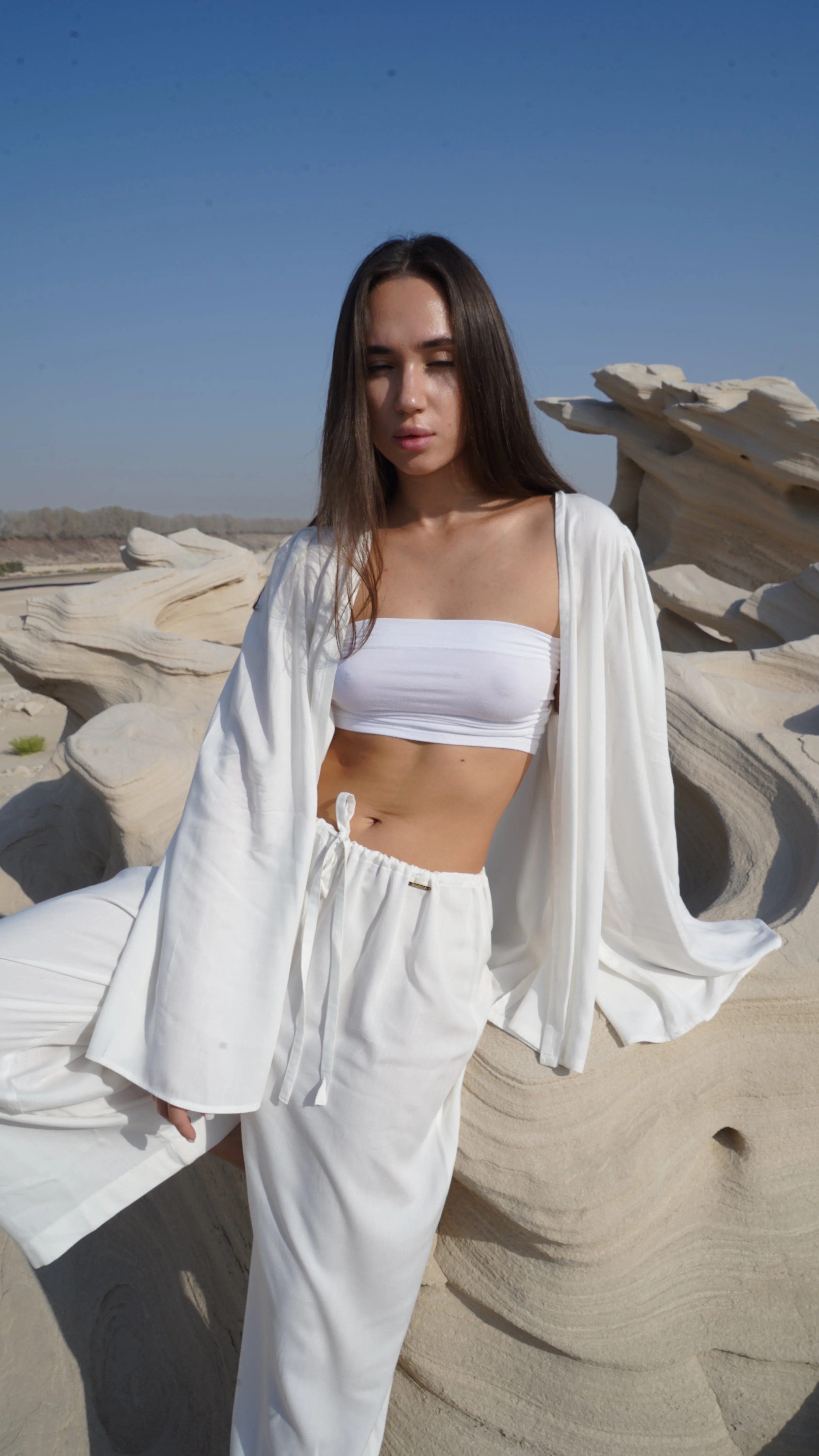 Short Kimono – Ecru White - Image 4