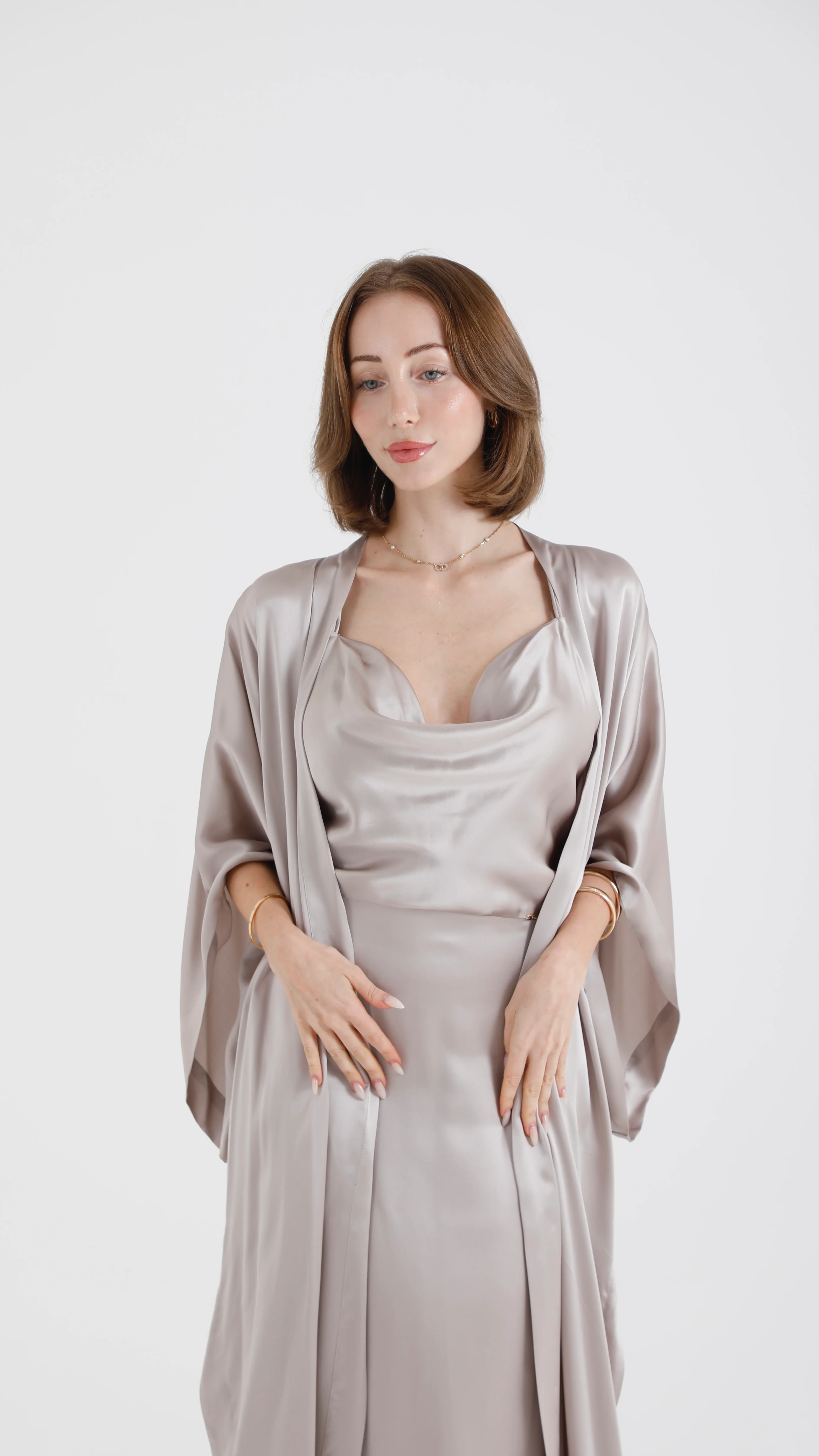 Silk Kimono – New Opal - Image 7