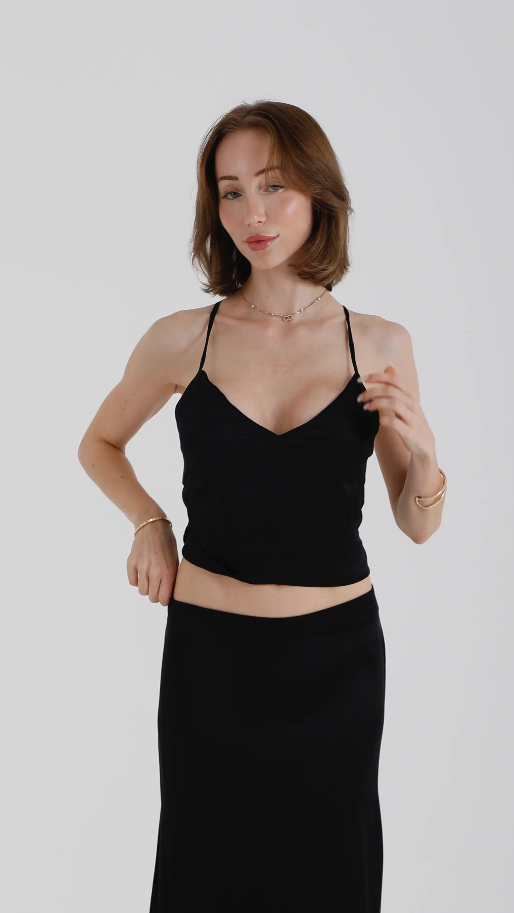 Silk Lace Back Top – Ivory - Image 3