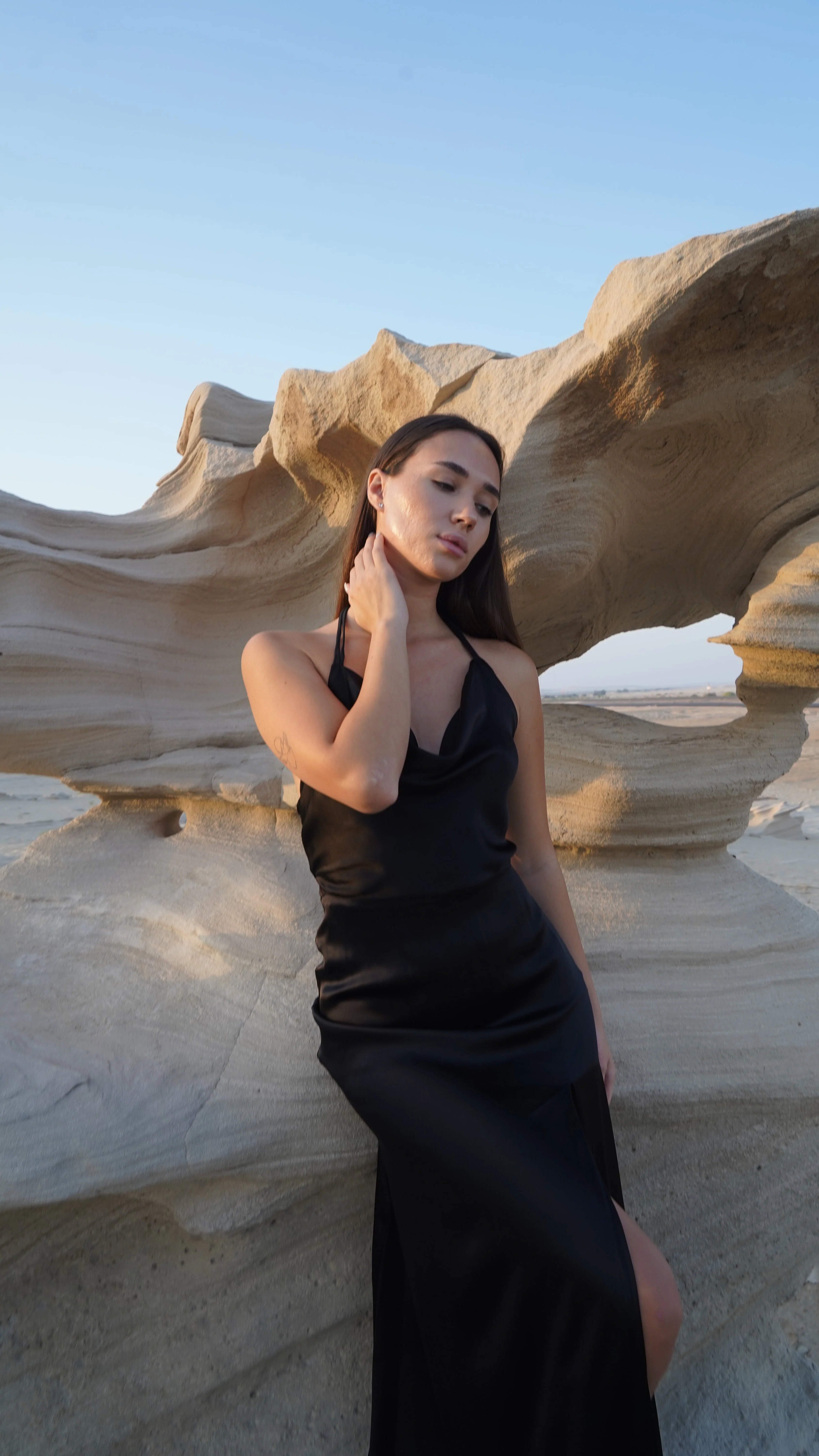 Silk V-Neck Maxi Dress – Ivory - Image 5