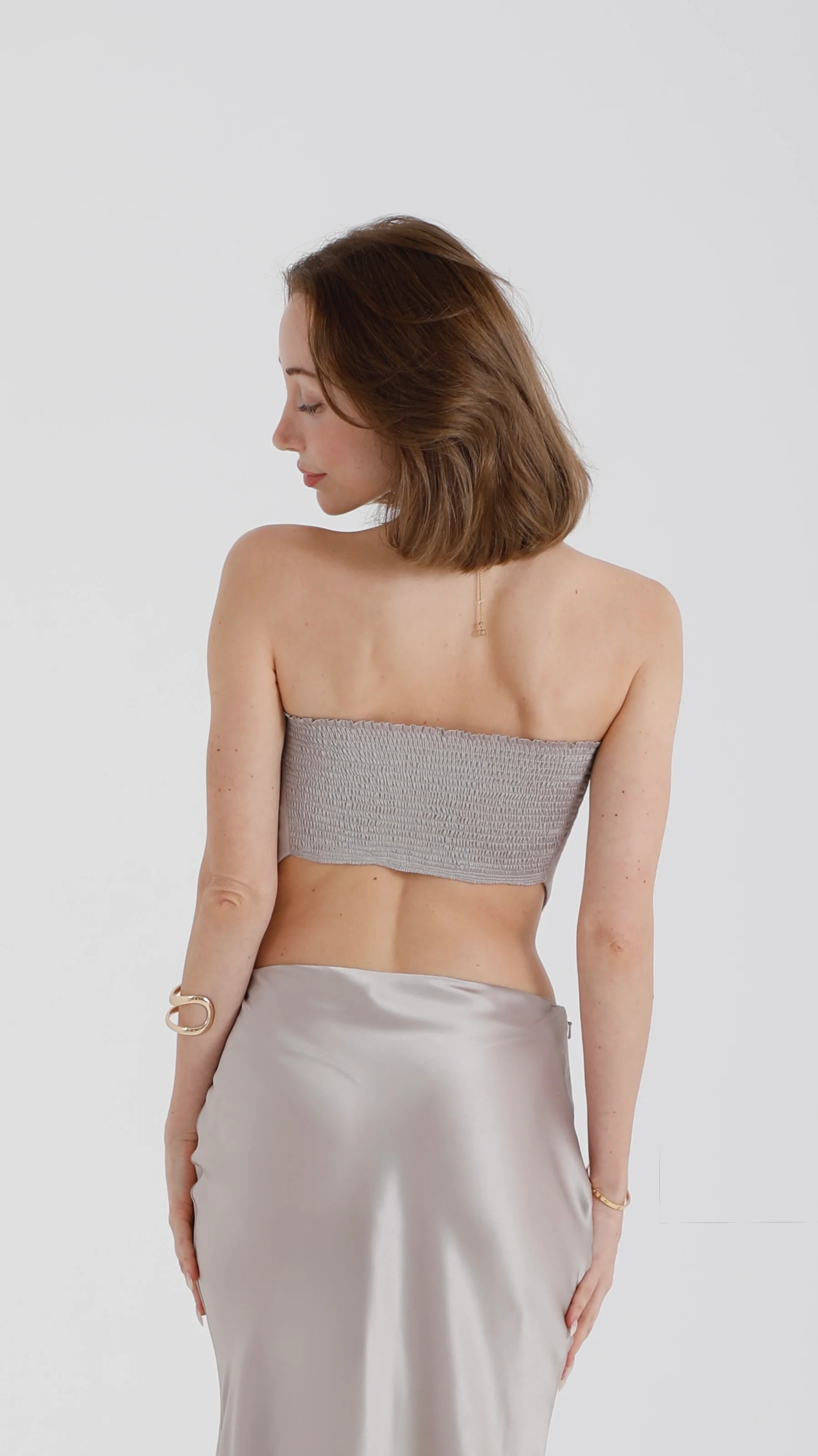 Valentina Silk Tube Top – New Opal - Image 3
