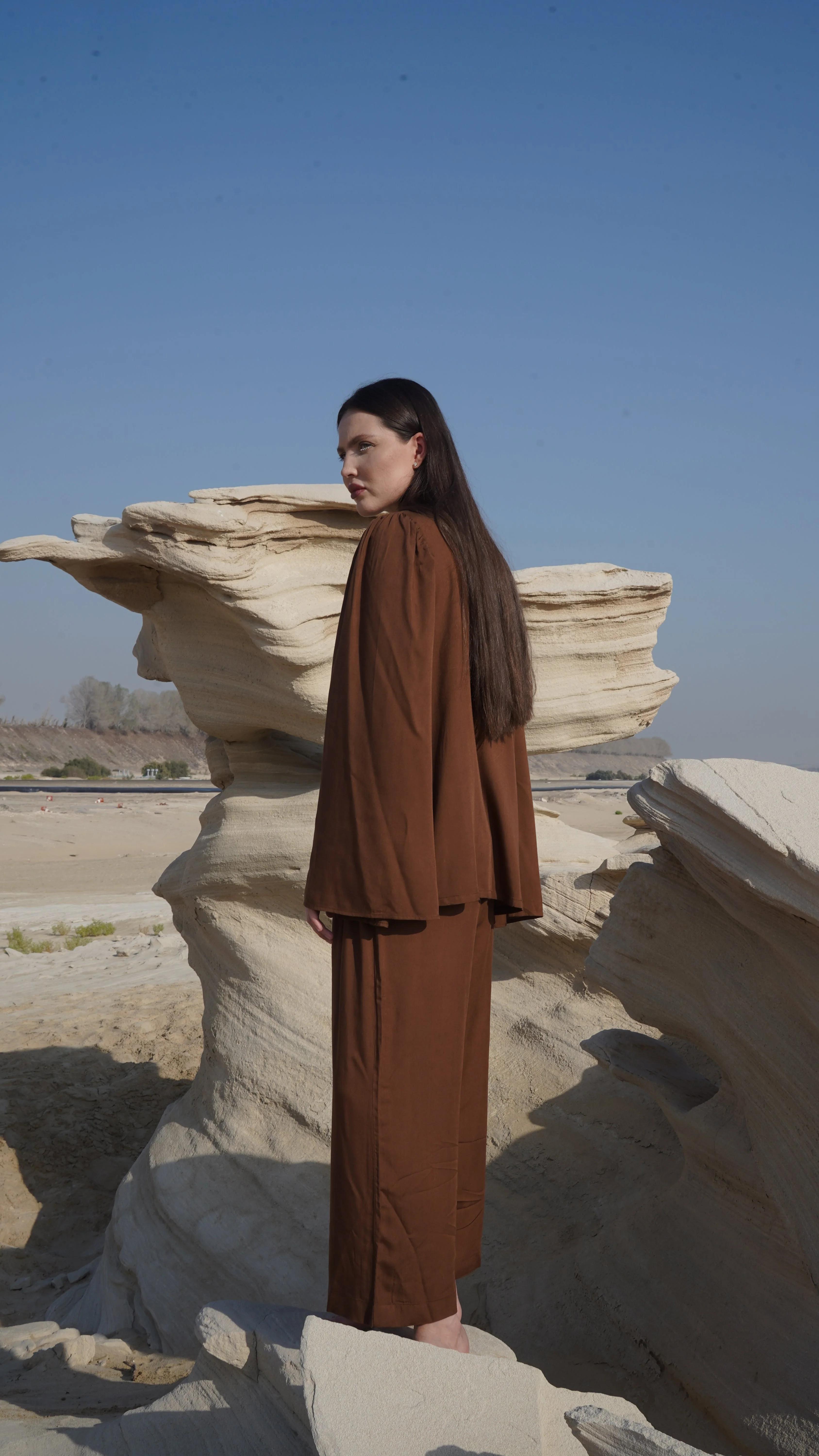 Wide-Leg Pants – Chocolate - Image 4